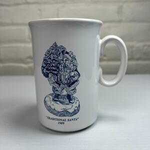 June McKenna Collector Society Mug Traditional Santa 1989 Tams England 1997